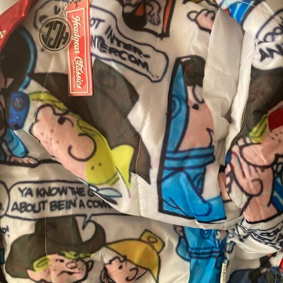 Dennis The Menace Satin Bomber Jacket Mens Med Headgear Classics Satin Retro - Picture 5 of 13